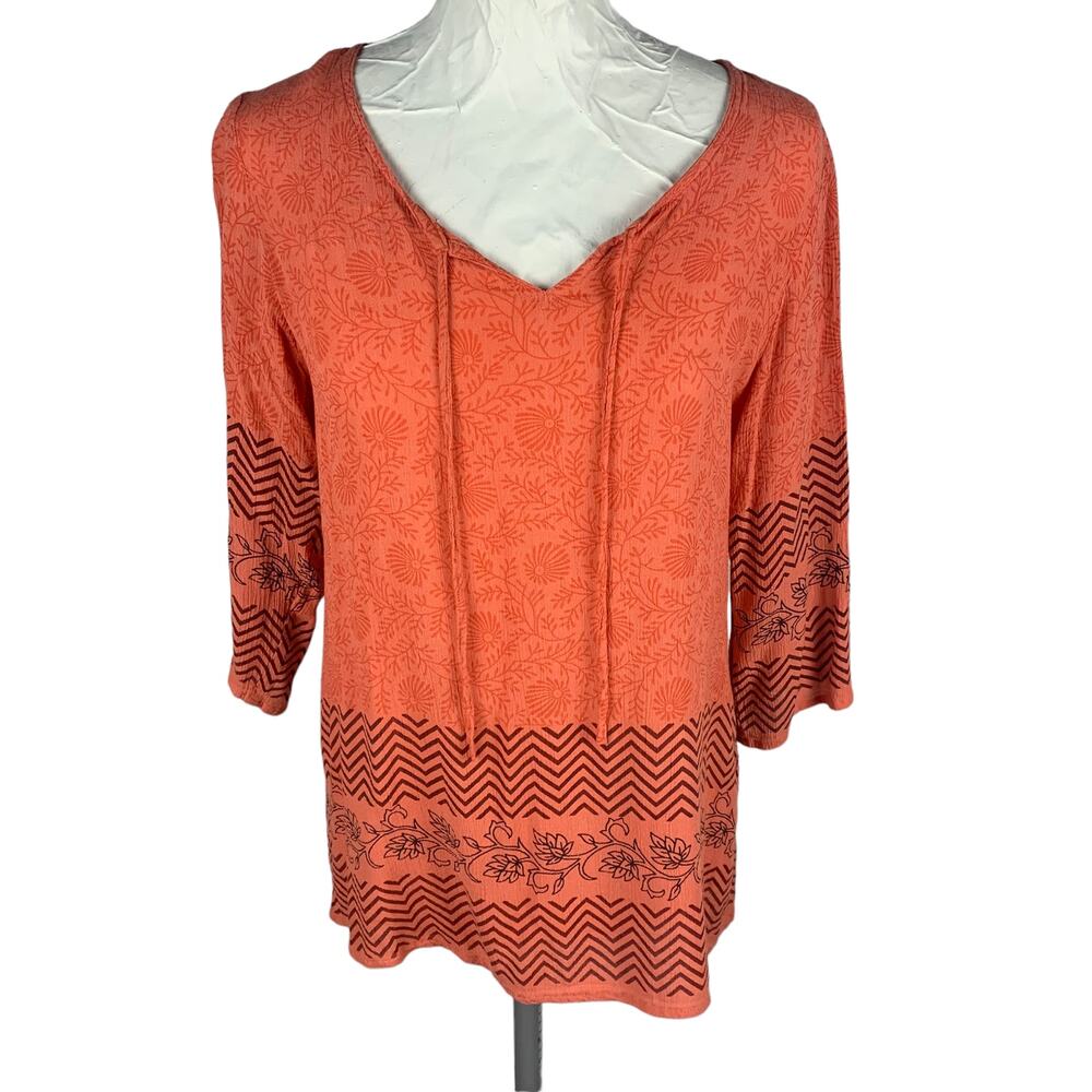 World Market Colorful Tunic S/M Floral Boho Indie Festival Hippie Flowy Travel
